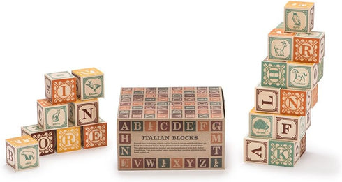 Uncle Goose Italian Blocks - Made in The USA