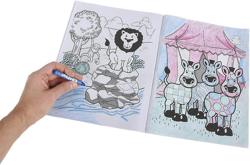 72Pcs 9"x11" (Pack 72) Zoo Animal Coloring Books Bulk for Kids - Animal Party Favors with Jungle Safari Animals