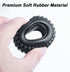4pcs Micro Rubber Crawler Tires 1.0" for SCX24 Gladiator Bronco C10 JLU Deadbolt B17 Axial 1/24 RC Crawler
