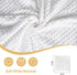 Runeaoys Baby Blanket for Boys Girls Baptism Christening Gifts for Girl Boys Easter Soft White Knitted Shawl Receiving
