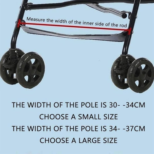 Black Stroller Footrest Replacement, Adjustable Stroller Extension Footboard for Babies and Accessories