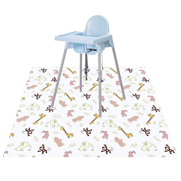 CLCROBD Baby Splat Floor Mat for Under High Chair/Arts/Crafts, 51" Waterproof Anti-Slip