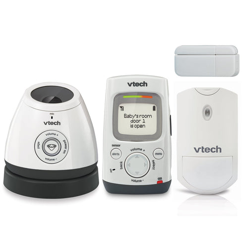 VTech DM271-110 Audio Baby Monitor with Glow-on-Ceiling Night Light, Open Closed Sensor,