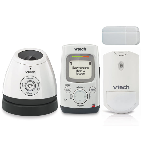 VTech DM271-110 Audio Baby Monitor with Glow-on-Ceiling Night Light, Open Closed Sensor,
