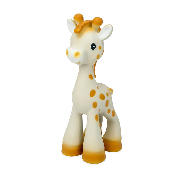 Nuby Jackie The Giraffe Natural Rubber Baby Teether, 3+ Months Teething Toy