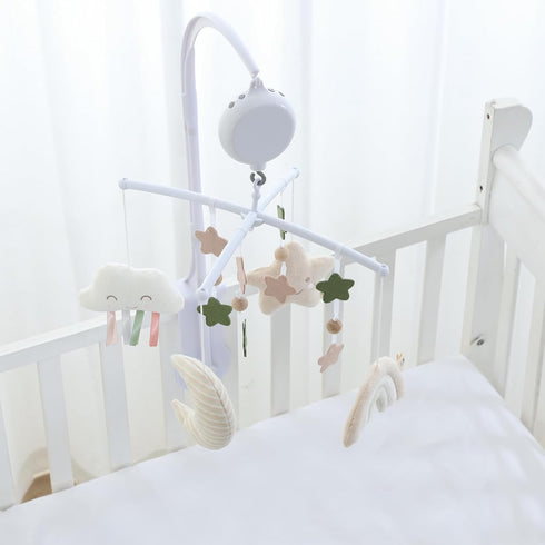35 Pack Crib Mobile Lullaby Music, Cotton Baby Mobiles for Cribs & N Play, Easy to Install, Stuffed Animals Hanging