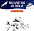 POPULAR PLAYTHINGS Magnetic Mix or Match Vehicles, Space, White, Standard