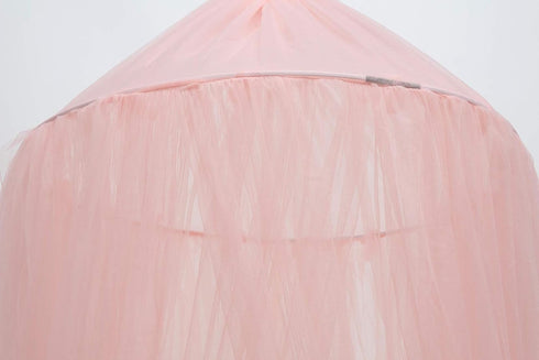 Kids Princess Bed Canopy - Pink Hanging Mosquito Net for Nursery