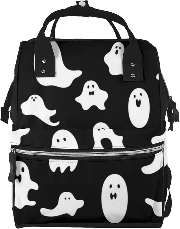 OUSIKA Halloween Goth Print Diaper Bag Multifunction Laptop Backpack Travel Daypacks Large Nappy
