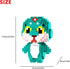 Larcele Micro Building Blocks Animal Set, DIY Mini 3D Building Toy Bricks,1034 Dots KLJM-10 (Snake)