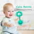 Teething Toys for Babies 0-6 Months, 2-in-1 Rattle and Teether Toy for Soothing Sore Gums, Food Grade Silicone
