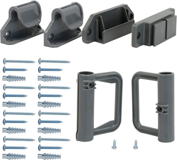 WOMHOM Retractable Baby Gates Replacement Parts Kit (Grey), Extra Wide Baby Gate Full Set Accessories