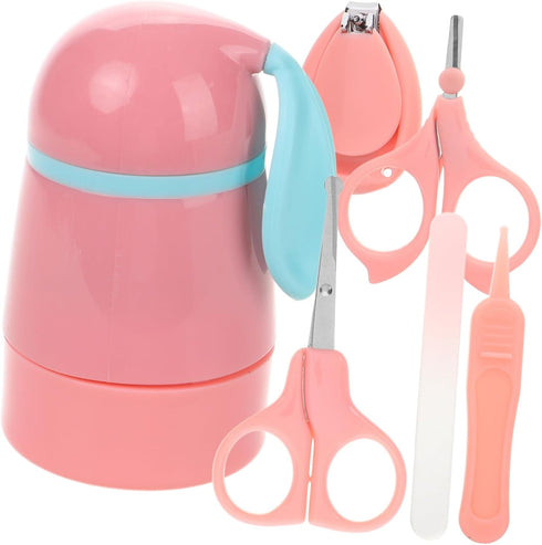 SOPOTUTU Nail Care Set Cute Case Boy Girl Nail Trimming Kit Includes Clipper