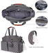 Lmbabter Multi-Function Diaper Bag Tote with Changing Station