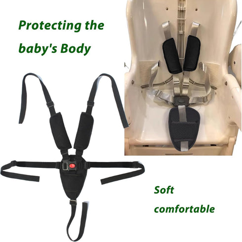 LiXiongBao 3 Pack Seat Straps Shoulder Pads, Stroller Strap Crotch Cushion,Soft Seat Straps Covers Suit