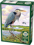 Cobble Hill 1000 Piece Puzzle - Heron with Sample Poster Included