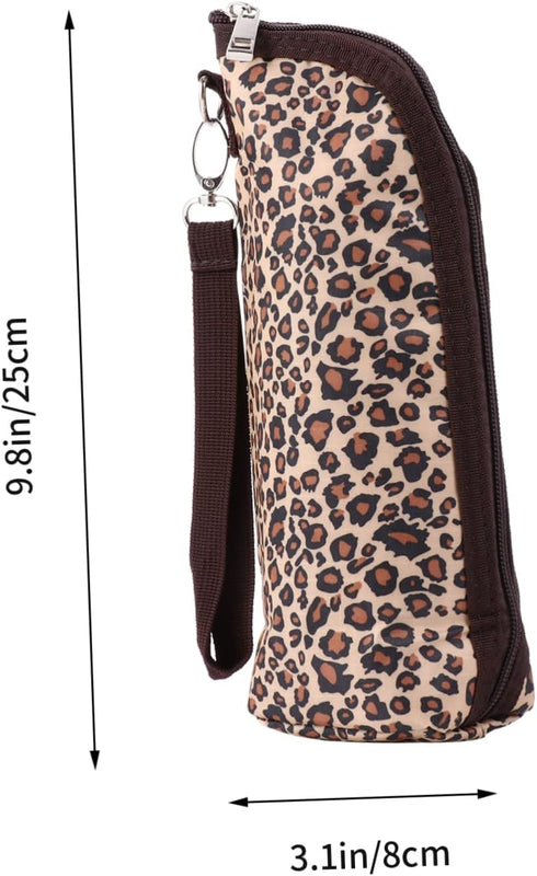 Kisangel Leopard Pattern Breastmilk Bottle Warmer Bag Insulation Milk Storage Pouch for Nursing Eco-friendly Bottle