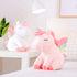 Lazada Unicorn Stuffed Animal Plush Toy - 12 Inches White with Rainbow Wings, Perfect Gift for Girls