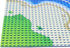 Feleph 4 Pieces Classic Blue Baseplate for City Road, Beach, Ocean Island, 10 x 10 Inches, Compatible with All Major
