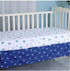 Set 3 Set Blue Dinosaur Crib Bedding for Baby Boy, Pieces Nursery Including Quilt/Fitted Sheet/Crib Skirt