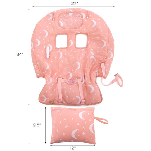 Shopping Cart Cover for Baby Girl & Boy | Water Resistant High Chair Cover w/Phone Pouch & Pocket | Gender Neutral Cart