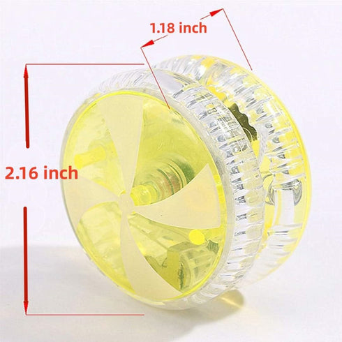 Bioristar LED Light Up Yo Yo for Kids, Beginner Responsive Ball Bearing Yoyo, 4 Pack