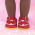 6 Pairs of Dorable Doll Shoes for 14 Inch Dolls, Cute Bow Shoes, Randomly Selected from 10 Shown