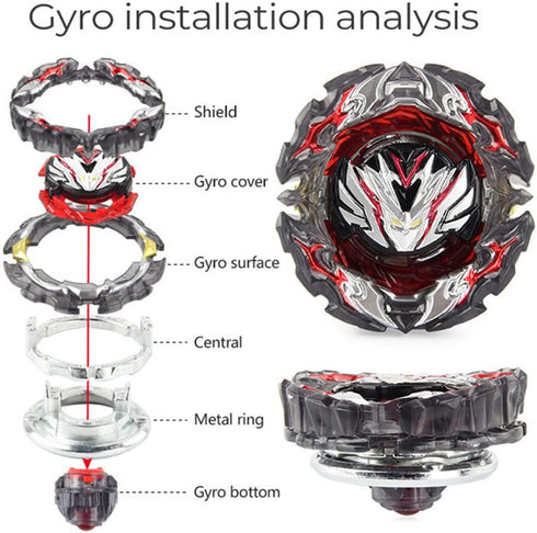 Battling Tops Burst Superking B-195 Prominence Valkyrie.Ov.at'-0 Gyro Toys for Kids with Launcher