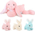 MaoGoLan 4Pcs Giant Bunny Stuffed Animal with 3 Babies Inside, 24" Pink Easter Bunny Plush Toys