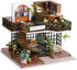 LannsoDIY Dollhouse Miniature Wooden Furniture Kit, Dust Proof Cover and Music Box, Handmade Wooden Dollhouse Toys