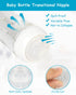 1m+, 6 Count Silicone Nipple for Pigeon Baby Bottle, Size S, Slow Flow