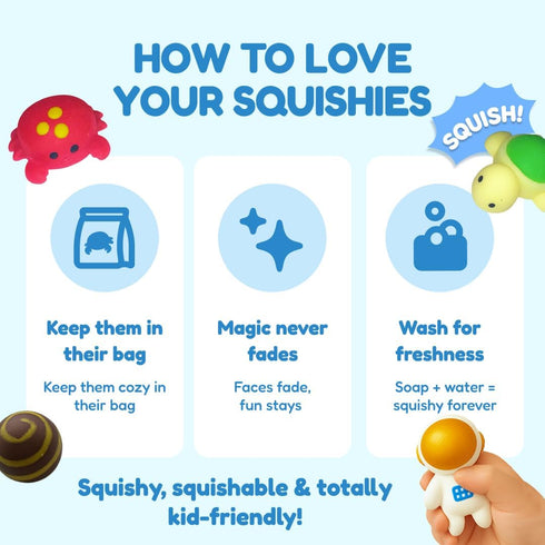 2nd Set (2-6 The Fidget Game SquishyLand in Rainbow Reef - Educational & Phonics Kindergarten Learning Activities