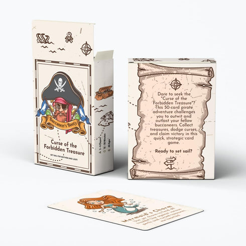 Bake & Co Buccaneer’s Booty: Curse of The Forbidden Treasure The Quick Action Family-Friendly Party Card Game for Adults, Teens & Kids