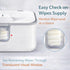Orozee Wet Wipes Heater,Baby Wipe Warmer and Baby Wet Wipes Dispenser Large Capacity with Night Light and View Window