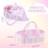 8 17-22 Inch BABESIDE Pcs Reborn Baby Doll Clothes with Bassinet for Babydolls, Reborn Baby Doll Accessories fit