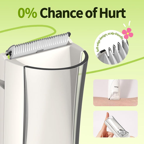 Trimmer, Baby Hair Clippers with Vacuum, Ultra Quiet Kids Hair Cordless Electric Haircut Kit for Autism, Infant