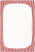 Jihqo 52" 28" Red White Stripes Crib Sheets for Boys Girls Soft Breathable Mini Crib Sheets for Baby x