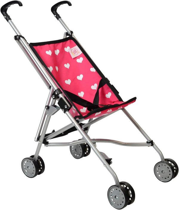 Hearts My First Doll Stroller for Kids - Cute Doll Stroller for Girls - Folds for Storage - Great Gift for Toddlers