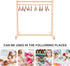 Zerodeko Doll Garment Rack with 10 Pcs Wooden Doll Clothes Hangers, Doll Closet Accessories for Dollhouse