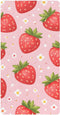CZXW Cute Strawberry and Daisy Crib Sheets Fitted 52" x 28" Natural Cotton