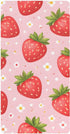 CZXW Cute Strawberry and Daisy Crib Sheets Fitted 52" x 28" Natural Cotton