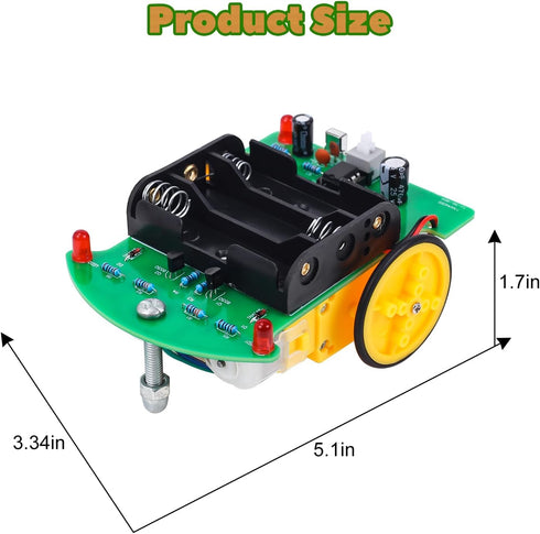 MiOYOOW Soldering Practice Kit, DIY Remote Control Car Kit for Beginners, STEM Education Electronic Soldering Projects