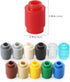 Feleph 600 Pieces 1x1 Round Bricks Bulk Multicolored Classic Basic Parts Building Creative Play Set Blocks