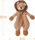 Apricot Lamb Stuffed Animals Security Blanket, Yellow Lion Infant Nursery Character Blanket, Plush (10 Inches)