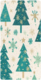 Bseiialft Christmas Trees Snowflakes Green Crib Sheets for Boys Girls Soft and Breathable