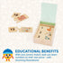 Battat One-Match Numbers Wooden Puzzle for Toddlers - Educational Self-Correcting Puzzles with Storage Box