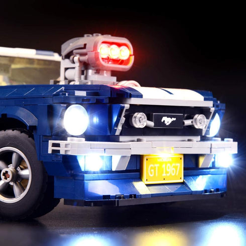 BRIKSMAX Led Lighting Kit for Ford Mustang - Compatible with Lego 10265 Building Blocks Model