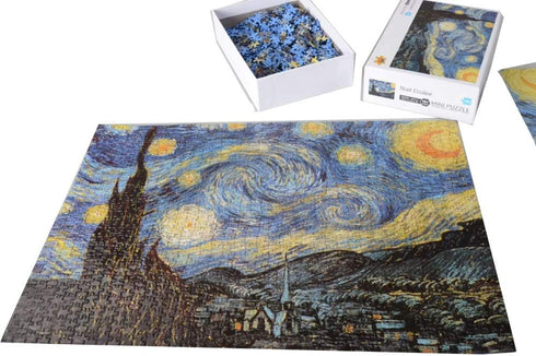 1000 Pieces Jigsaw Puzzle for Adults - The Smallest Size Starry Night - Difficult Famous Painting Puzzle