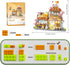Set,Openable 923PCS 8+ Lucky Cat Building Taiyaki Shop Mini Brick Building Toy for Boys Girls Age