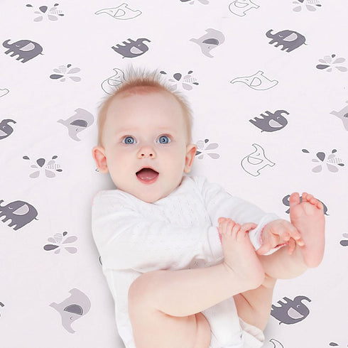 Set 3 Set, Set Wowelife Crib Bedding for Boys, Premium Piece Elephant Baby Crib Bedding Baby Nursery Crib Comforter